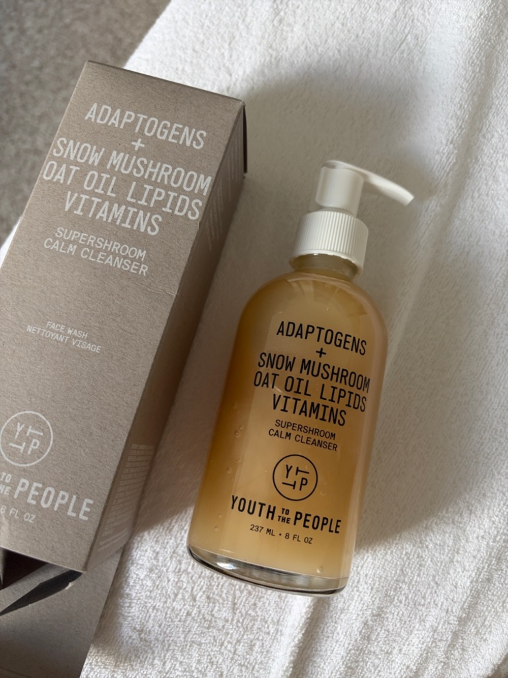 Youth To The People Adaptogens Snow Mushroom Calm Cleanser - Beige